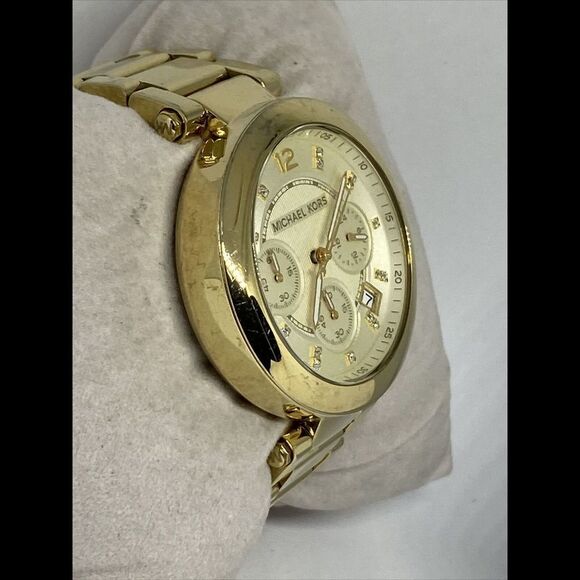 Michael Kors Parker MK5701 Women's Gold Stainless Steel Analog Dial Watch MP891 - Picture 5 of 12